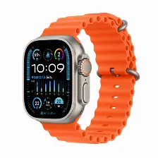 Smart Watch Apple Watch Watch Ultra 2 Touch Si, Micrófono Si, Altavoces Si, Monitor De Frecuencia Cardíaca Si, Bluetooth 5.3, Color De Banda Naranja, Ip6x