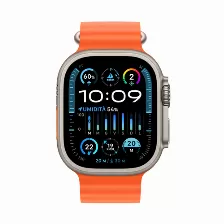 Smart Watch Apple Watch Watch Ultra 2 Touch Si, Micrófono Si, Altavoces Si, Monitor De Frecuencia Cardíaca Si, Bluetooth 5.3, Color De Banda Naranja, Ip6x