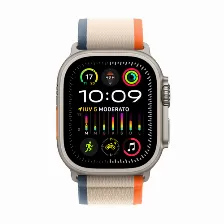 Smart Watch Apple Watch Watch Ultra 2 Touch Si, Micrófono Si, Altavoces Si, Monitor De Frecuencia Cardíaca Si, Bluetooth 5.3, Color De Banda Beige, Naranja, Ip6x