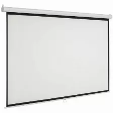 Pantalla Proyeccion Manual Multimedia Screen Msc-216, 120 Pulgadas Diagonal, Medida 216 Cm X 216 Cm, Formato 1:1, Color Blanco Mate, Para Colgar O Pared