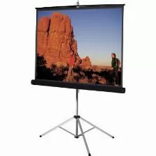 Pantalla Proyeccion De Tripie Multimedia Screen Mst-154, 86 Pulgadas Diagonal, Medida 154 Cm X 154 Cm, Formato 1:1, Color Blanco Mate, Portatil