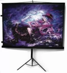 Pantalla De Proyeccion Multimedia Screens Mst-178, 100 Pulgadas, Con Tripie, Manual, Blanco Mate