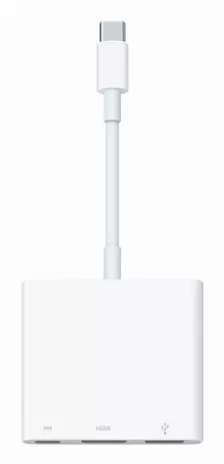 Hub Apple Mw5m3am/a Interfaz Usb Tipo C, 1 Usb A 3.1, 1 Usb Tipo C, Cantidad De Puertos 3, Color Blanco