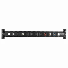 Panel De Parcheo Tripp Lite 12 Puertos, Color Negro, Montaje En Bastidor, Capacidad Del Rack 1u