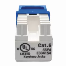 Conector Keystone Jack 110 Punchdown Cat6/cat5eazul.