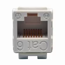 Conector Keystone Jack 110 Punchdown Cat6/cat5eblanco.