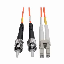 Cable Tripp Lite N318-01m Cable Patch De Fibra Dúplex Multimodo 62.5µm / 125µm (lc/st), 1 M [3 Pies], 1 M, Om1, Lc, St