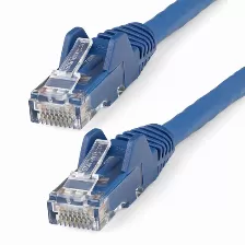 Cable De Red Startech.com Cable De 10m Cat6 Ethernet - Lszh - Cable De Red Rj45 Utp De 10gb - 650mhz - Poe De 100w - Snagless Con Alivio De Tensión - Sin Enganche - Etl - Azul, 10 M, Cat6, U/utp (utp), Rj-45, Rj-45, Azul