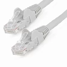 Cable De Red Startech.com Cable De 10m Cat6 Ethernet - Lszh - Cable De Red Rj45 Utp De 10gb - 650mhz - Poe De 100w - Snagless Con Alivio De Tensión - Sin Enganche - Etl - Gris, 10 M, Cat6, U/utp (utp), Rj-45, Rj-45, Gris