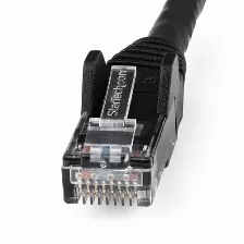 Cable De Red Startech.com Cable De 15m Cat6 Ethernet - Lszh - Cable De Red Rj45 Utp De 10gb - 650mhz - Poe De 100w - Snagless Con Alivio De Tensión - Sin Enganche - Etl - Negro, 15 M, Cat6, U/utp (utp), Rj-45, Rj-45, Negro