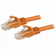 Cable De Red Startech.com Cable De Red Ethernet Cat6 Snagless De 3m Naranja - Cable Patch Rj45 Utp, 3 M, Cat6, U/utp (utp), Rj-45, Rj-45, Naranja