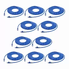 Cable De Red Startech.com Cable De Red Rj45 Cat6 Azul De 4.5m - Paquete De 10 Unidades, 4.6 M, Cat6, U/utp (utp), Rj-45, Rj-45, Azul