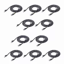 Cable De Red Startech.com Cable De Red Rj45 Cat6 Negro De 1.8m - Paquete De 10 Unidades, 1.8 M, Cat6, U/utp (utp), Rj-45, Rj-45, Negro