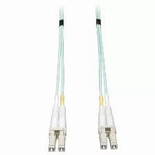 Cable Tripp Lite N820-15m Cable Patch De Fibra Dúplex Multimodo 50µm / 125µm Om3 Lszh De 10gb, (lc/lc), Aguamarina, 15 M [50 Pies], 15 M, Om3, Lc, Lc