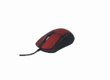 Mouse Naceb Technology Na-0115r óptico, 6 Botones, 2400 Dpi, Interfaz Usb Tipo A, Color Negro, Rojo
