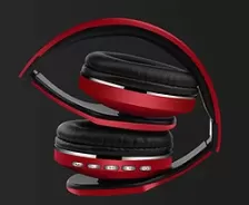 Audífonos Naceb Technology Cetus Diadema Para Llamadas/música, Micrófono Integrado, Conectividad Inalámbrico Y Alámbrico, Conector De 3.5 Mm Si, Color Negro, Rojo