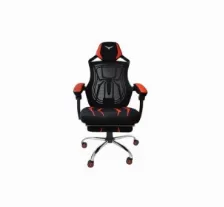 Silla Gamer Naceb Technology Na-0928 Asiento Acolchado, Reposa-brazos Si, Peso Máximo 120 Kg, Color Negro, Rojo