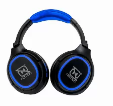 Audífonos Necnon Nbh-02 De Mano Para Música, Conectividad Inalámbrico Y Alámbrico, Conector De 3.5 Mm Si, Color Negro, Azul