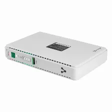 Mini No Break Modem Vorago Nbm-300, 240 V, 1/usb, 2/rj45, Hasta 5hrs Para Modem, Color Blanco