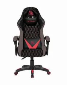 Silla Gamer Necnon Nsg-01 Asiento Acolchado, Reposa-brazos Si, Color Negro, Rojo