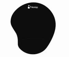 Mouse Pad Nextep Ne-418c Ergonã³mico Gel Color Negro Con Almohadilla Dimensiones 23 Cm Y 20 Cm 170 Gr