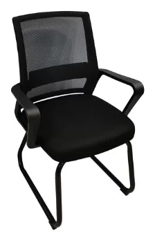 Silla Gamer Nextep Ne-652n Asiento Acolchado, Reposa-brazos Si, Material Tela, Base Acero, Color Negro