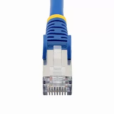 Cable De Red Startech.com Cable De 3m De Red Ethernet Cat6a - Azul - Low Smoke Zero Halogen (lszh) - 10gbe - 500mhz - Poe++ De 100w - Snagless Sin Pestillo - Rj-45 - Cable De Red S/ftp, 3 M, Cat6a, S/ftp (s-stp), Rj-45, Rj-45, Azul