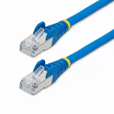 Cable De Red Startech.com Cable De 0.9m De Red Ethernet Cat6a - Azul - Low Smoke Zero Halogen (lszh) - 10gbe - 500mhz - Poe++ De 100w - Snagless Sin Pestillo - Rj-45 - Cable De Red S/ftp, 0.9 M, Cat6a, S/ftp (s-stp), Rj-45, Rj-45, Azul