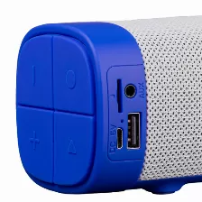 Bocina Techzone Ns-boc02a, 10 W, Inalámbrico, Usb Tipo A, Altavoz Portátil Estéreo, Azul, Blanco, Universal