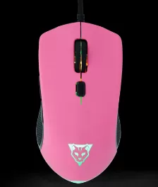 Mouse Ocelot Gaming Ogmm03 óptico, 6 Botones, 3200 Dpi, Interfaz Usb Tipo A, Color Negro, Rosa