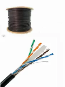 Cable De Red Saxxon Outpcat6gcopext, 305 M, Cat6, U/utp (utp), Negro