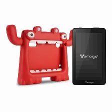 Tablet Vorago Pad-7-v6-kids 7 Pulgadas, Android 11 Quadcore, Ram 2gb, 32gb De Memoria Interna, Dualcam, Wifi, Bt, Gms(google Movil Services) Con Funda Color Roja