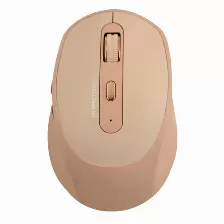 Mouse Perfect Choice Pc-045151 6 Botones, 1600 Dpi, Interfaz Rf Inalámbrico, 10 M, Color Crema