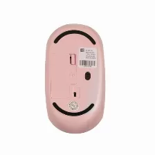 Mouse Perfect Choice Pc-045182 2 Botones, 1000 Dpi, Interfaz Rf Wireless + Usb Type-c, 10 M, Batería Aa, Color Rosa