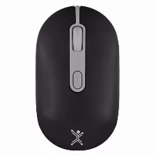 Mouse Perfect Choice Pc-045243 óptico, 1600 Dpi, Interfaz Rf Inalámbrico + Bluetooth, 10 M, Color Negro