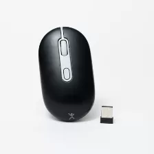 Mouse Perfect Choice Pc-045243 óptico, 1600 Dpi, Interfaz Rf Inalámbrico + Bluetooth, 10 M, Color Negro