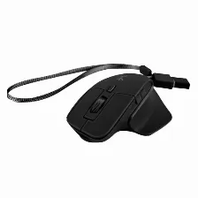 Mouse Perfect Choice Pc-045274 óptico, 1600 Dpi, Interfaz Rf Inalámbrico + Bluetooth, 10 M, Color Negro