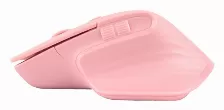 Mouse Perfect Choice Pc-045281 óptico, 4 Botones, 1600 Dpi, Interfaz Rf Inalámbrico + Bluetooth, 10 M, Batería Batería Integrada, Color Rosa