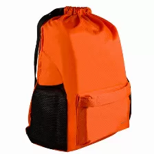 Mochila Perfect Choice Pc-084631 Poliéster, Color Negro, Naranja