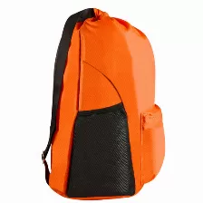 Mochila Perfect Choice Pc-084631 Poliéster, Color Negro, Naranja