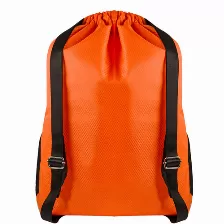 Mochila Perfect Choice Pc-084631 Poliéster, Color Negro, Naranja