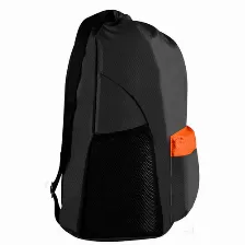 Mochila Perfect Choice Pc-084730 Poliéster, Color Negro, Naranja