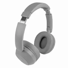 Audífonos Perfect Choice Pc-117117 Diadema Para Música, Conectividad Inalámbrico Y Alámbrico, Color Gris