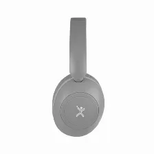 Audífonos Perfect Choice Pc-117117 Diadema Para Música, Conectividad Inalámbrico Y Alámbrico, Color Gris