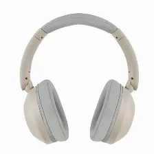 Audífonos Perfect Choice Pc-117148 Diadema Para Música, Micrófono No Disponible, Conectividad Inalámbrico Y Alámbrico, Conector De 3.5 Mm Si, Color Beige, Gris