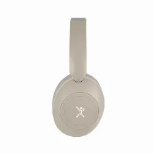 Audífonos Perfect Choice Pc-117148 Diadema Para Música, Micrófono No Disponible, Conectividad Inalámbrico Y Alámbrico, Conector De 3.5 Mm Si, Color Beige, Gris