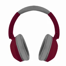 Audífonos Perfect Choice Pc-117162 Diadema Para Música, Micrófono No Disponible, Conectividad Inalámbrico Y Alámbrico, Conector De 3.5 Mm Si, Color Gris, Rojo