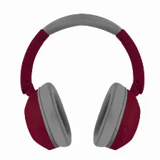 Audífonos Perfect Choice Pc-117162 Diadema Para Música, Micrófono No Disponible, Conectividad Inalámbrico Y Alámbrico, Conector De 3.5 Mm Si, Color Gris, Rojo