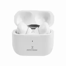 Audífonos Perfect Choice Pc-117193 Intra Auditivo Para Llamadas/música/deportes/diario, Micrófono Integrado, Conectividad True Wireless Stereo (tws), Color Blanco