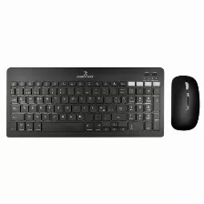 Kit Teclado+rata“n Perfect Choice 2.4ghz+bt Recargable Zebrary- Negro